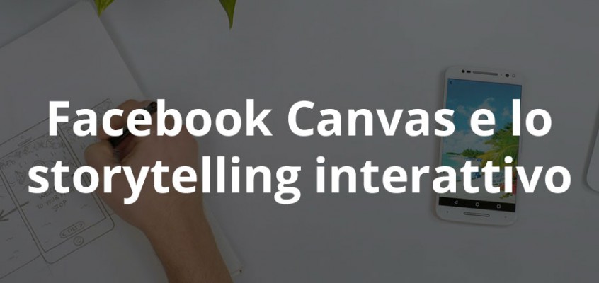 FACEBOOK CANVAS E LO STORYTELLING INTERATTIVO